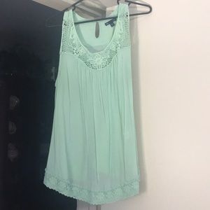 Mint green tank top